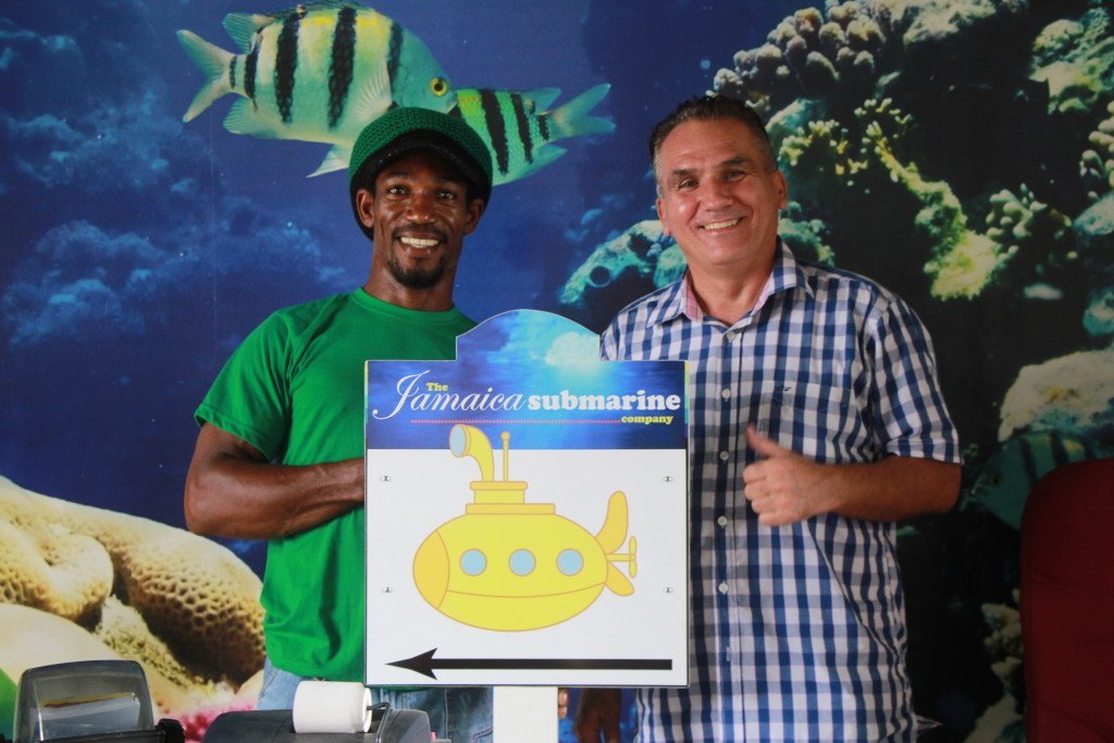 The Operations Manager and the GM of Jamaica Submarine Adventure